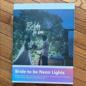 “Bride to Be” Neon Lights for wall decor, wedding USB neon light sign